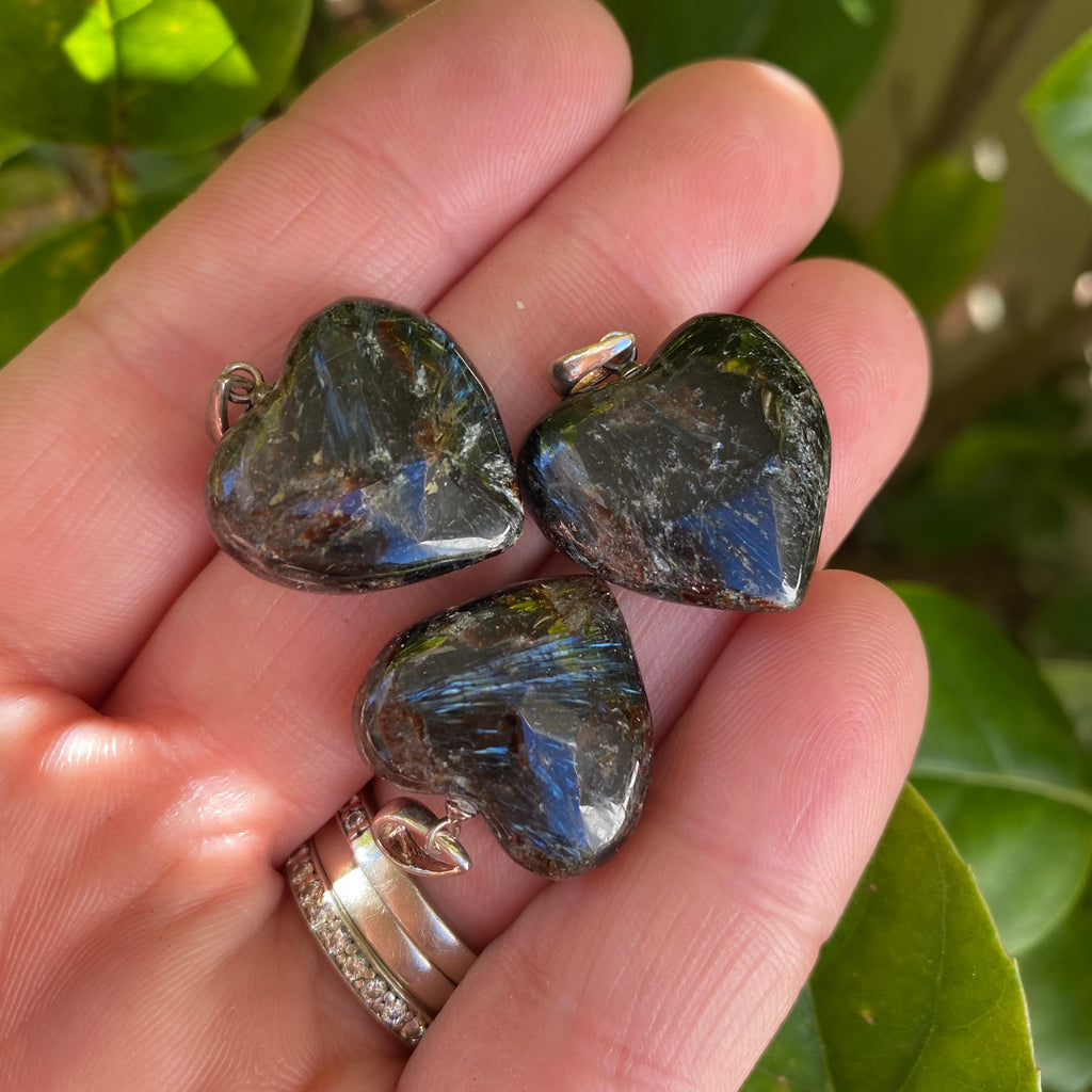 Heart Pendants - Astrophyllite