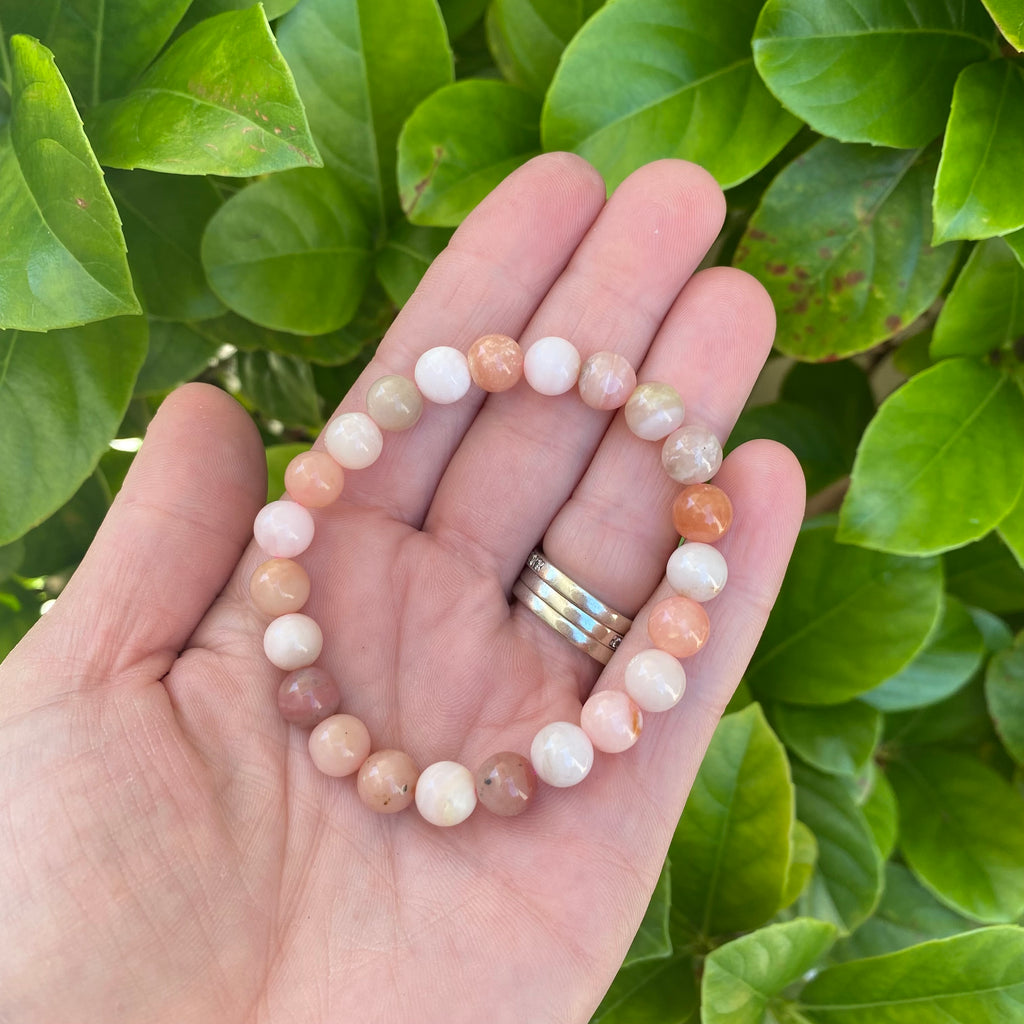 Round Bracelet - Pink Opal