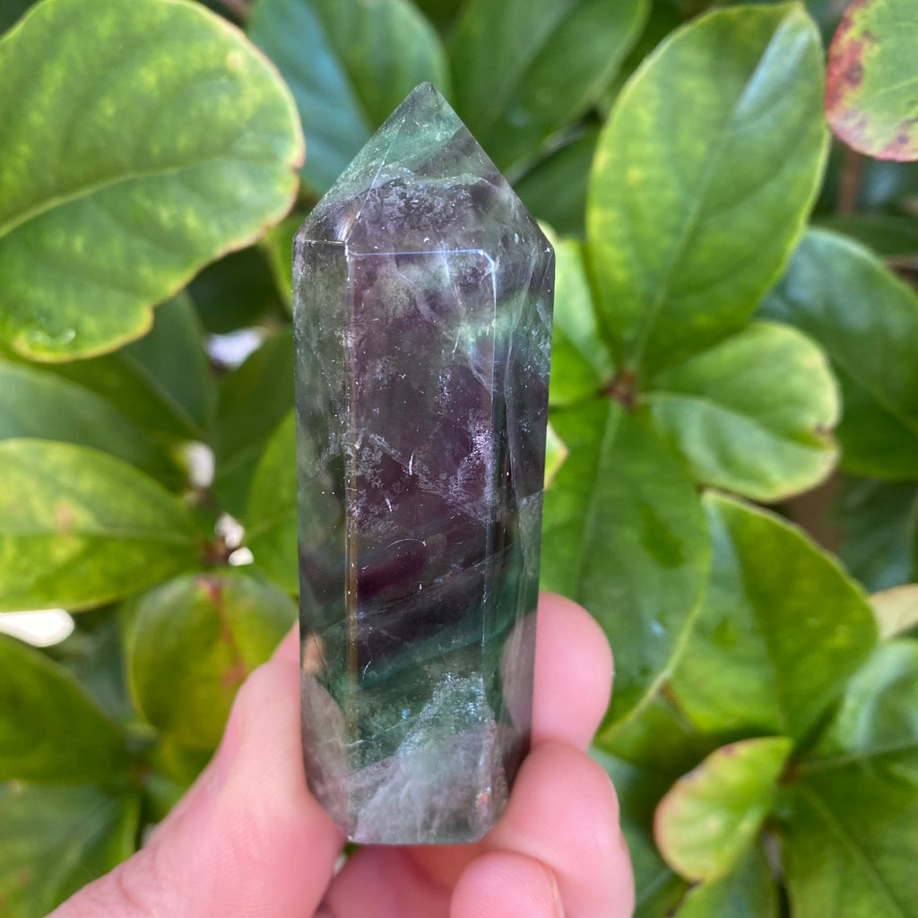 Rainbow Fluorite Point