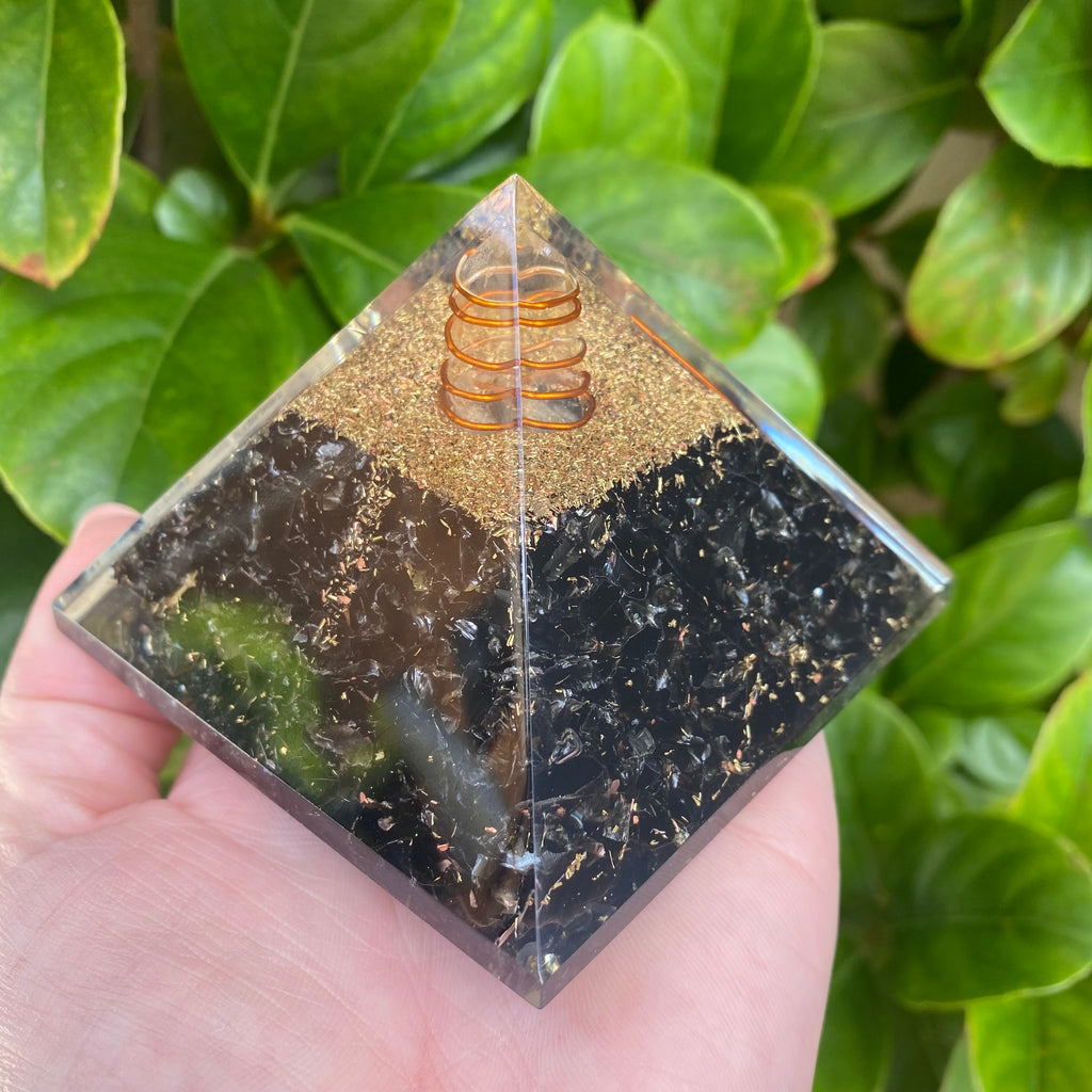 Orgonite Obsidian Pyramid