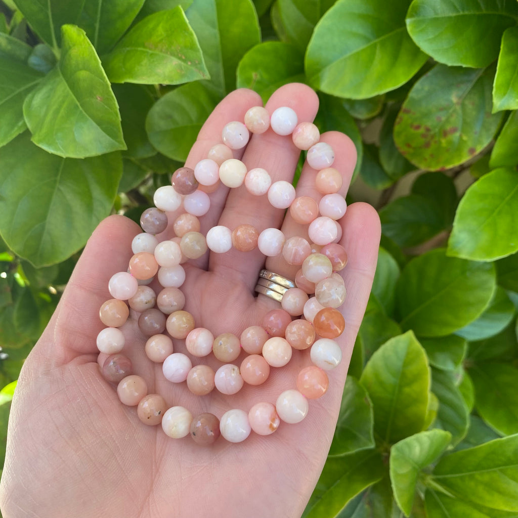 Round Bracelet - Pink Opal