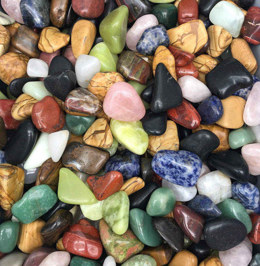 African Mix Tumbled Stones 500g