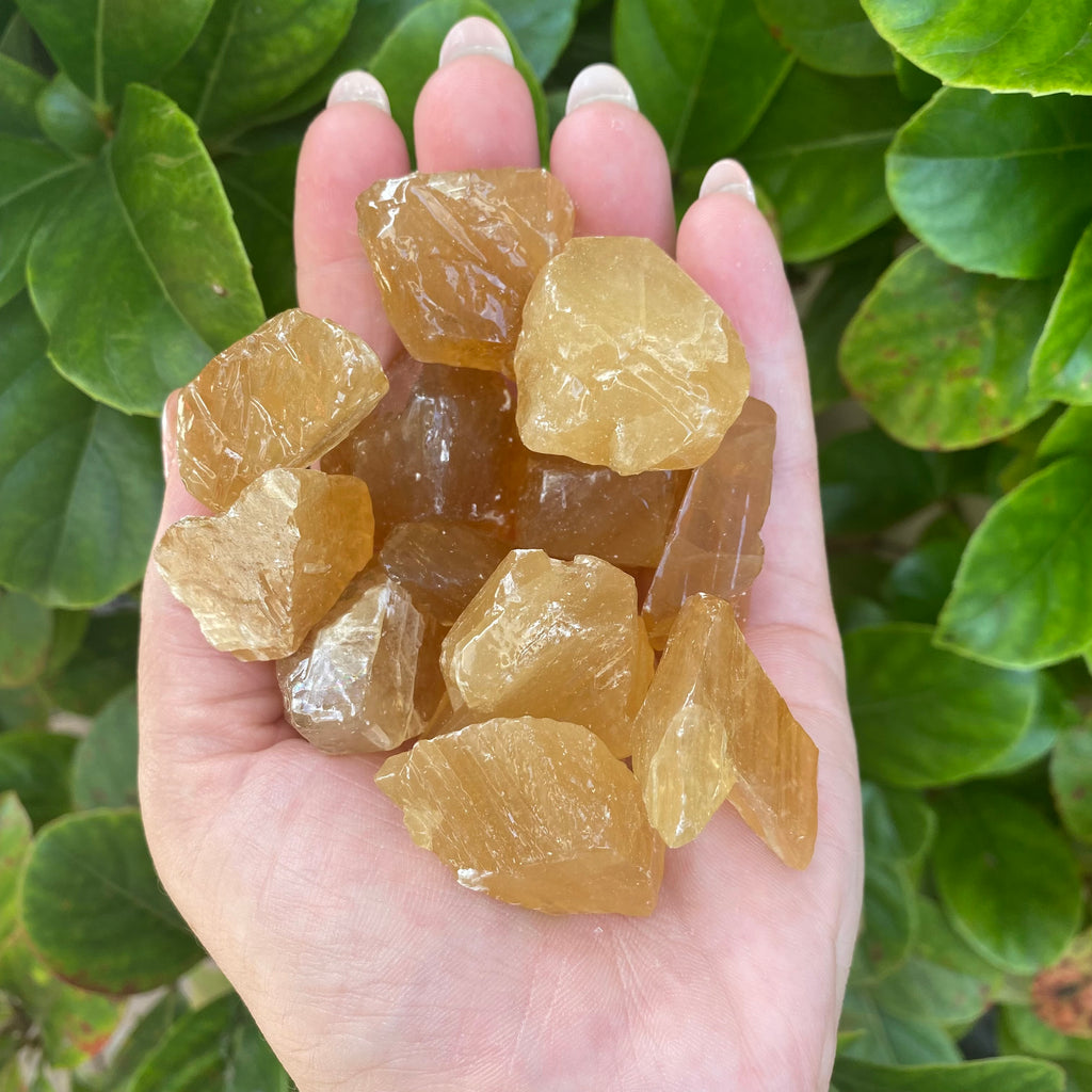 Raw Golden Calcite Chunks